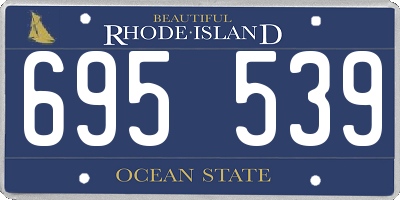 RI license plate 695539