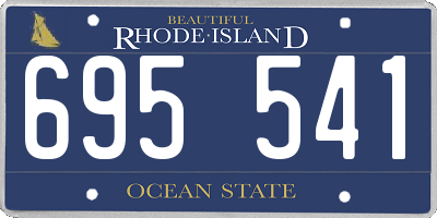 RI license plate 695541
