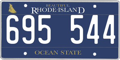 RI license plate 695544