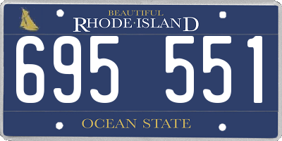 RI license plate 695551