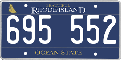 RI license plate 695552
