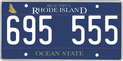 RI license plate 695555