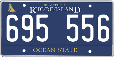 RI license plate 695556