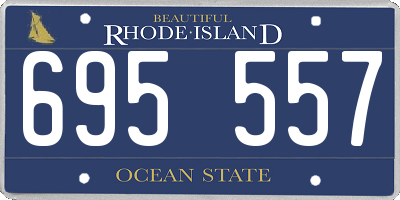 RI license plate 695557
