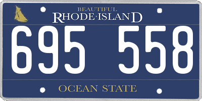 RI license plate 695558