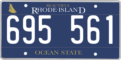RI license plate 695561