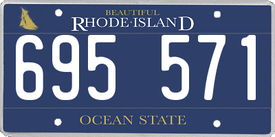 RI license plate 695571