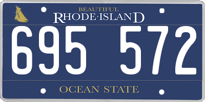 RI license plate 695572