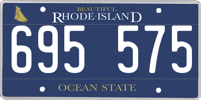 RI license plate 695575