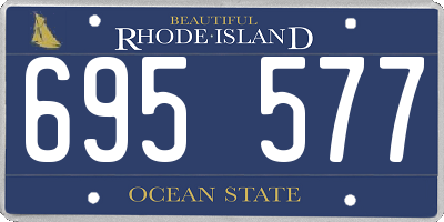 RI license plate 695577