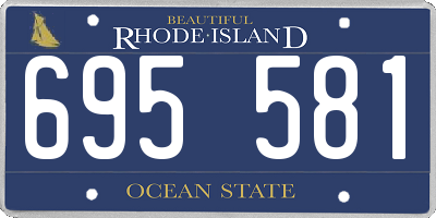 RI license plate 695581