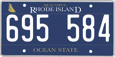 RI license plate 695584