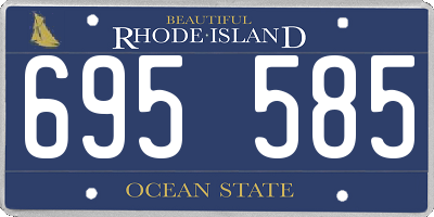RI license plate 695585