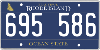 RI license plate 695586