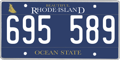 RI license plate 695589