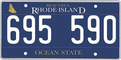 RI license plate 695590