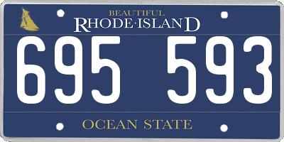 RI license plate 695593