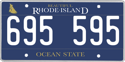 RI license plate 695595