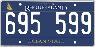 RI license plate 695599
