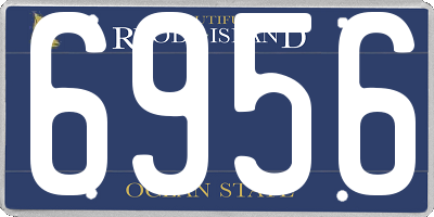 RI license plate 6956