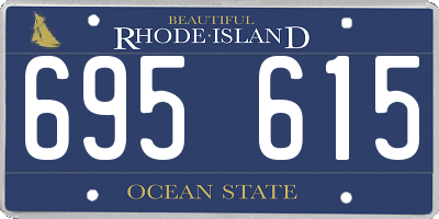 RI license plate 695615