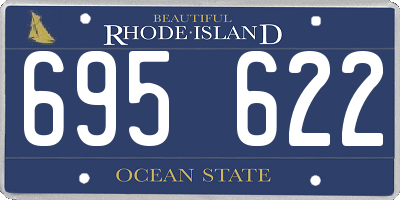 RI license plate 695622