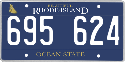 RI license plate 695624
