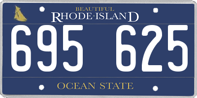 RI license plate 695625