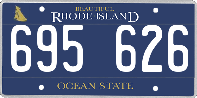 RI license plate 695626