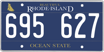 RI license plate 695627