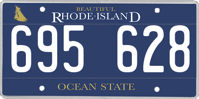 RI license plate 695628