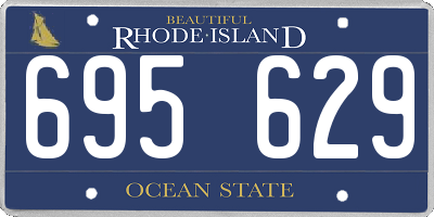RI license plate 695629