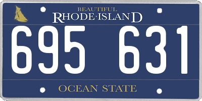 RI license plate 695631