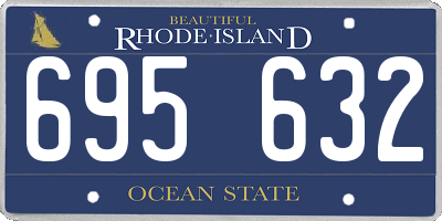 RI license plate 695632