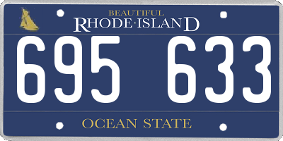 RI license plate 695633