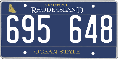 RI license plate 695648