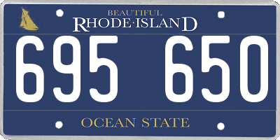 RI license plate 695650