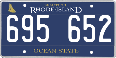 RI license plate 695652
