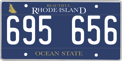 RI license plate 695656