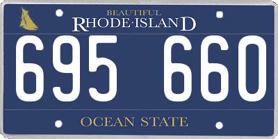 RI license plate 695660
