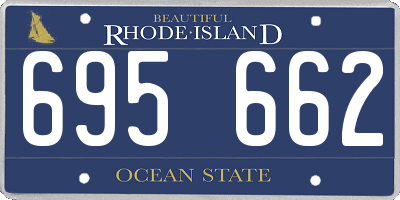 RI license plate 695662