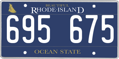 RI license plate 695675