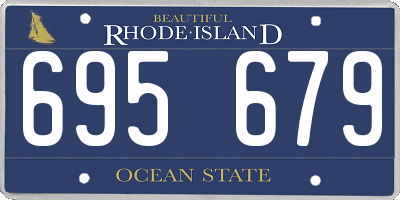 RI license plate 695679