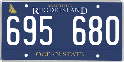 RI license plate 695680