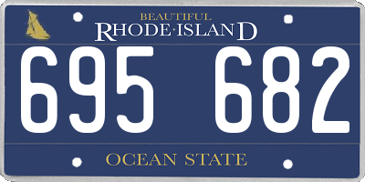 RI license plate 695682