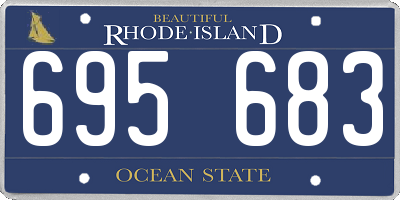 RI license plate 695683