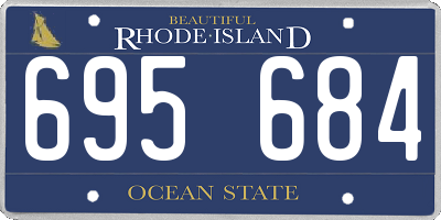 RI license plate 695684