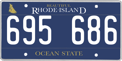 RI license plate 695686