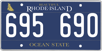 RI license plate 695690