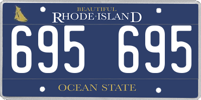 RI license plate 695695